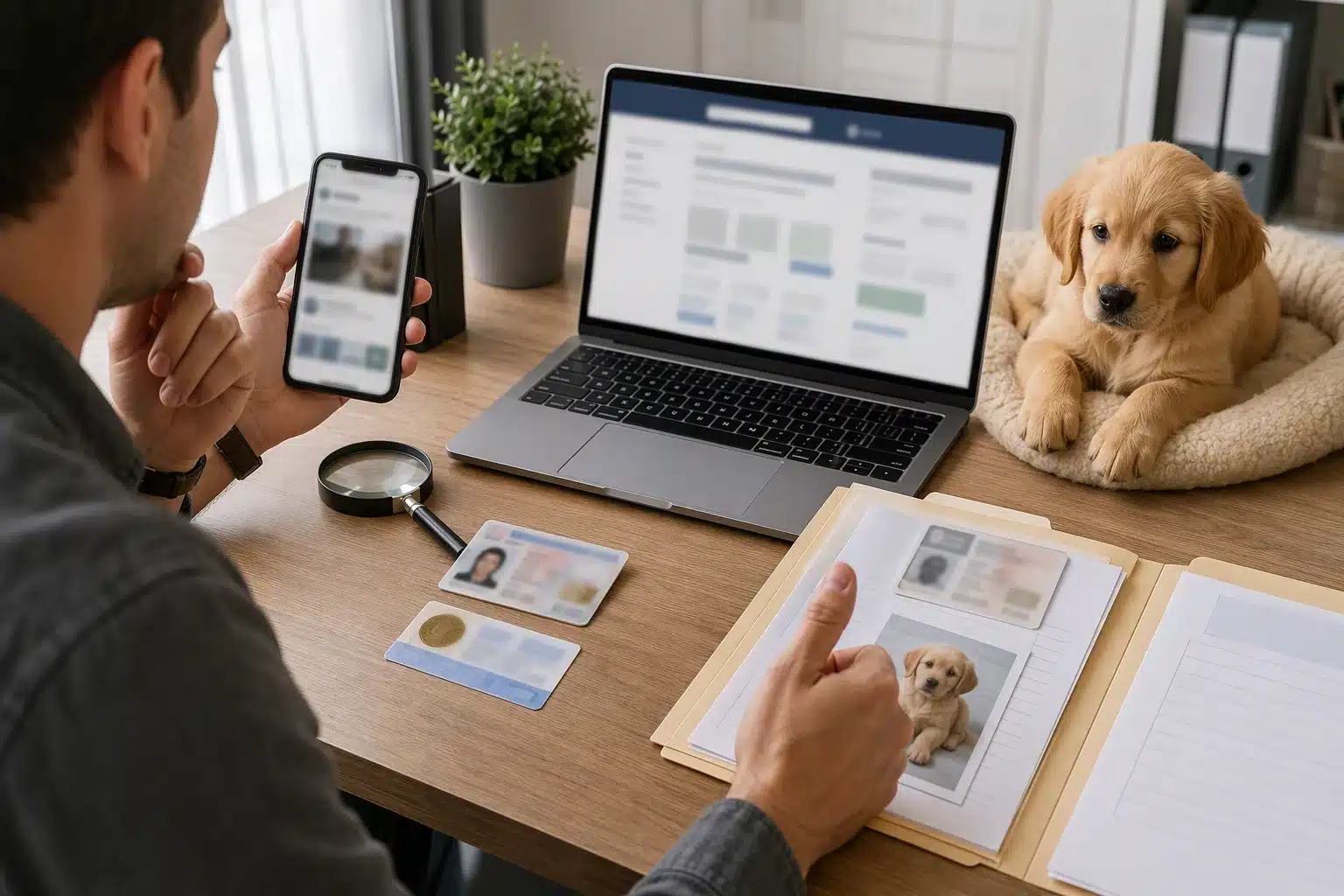 Breeder license verification process with documents