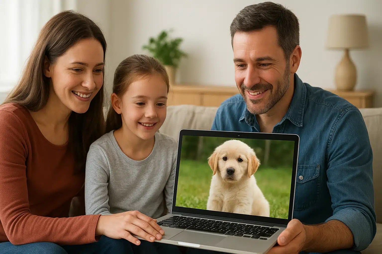 Family verifies breeder via video call