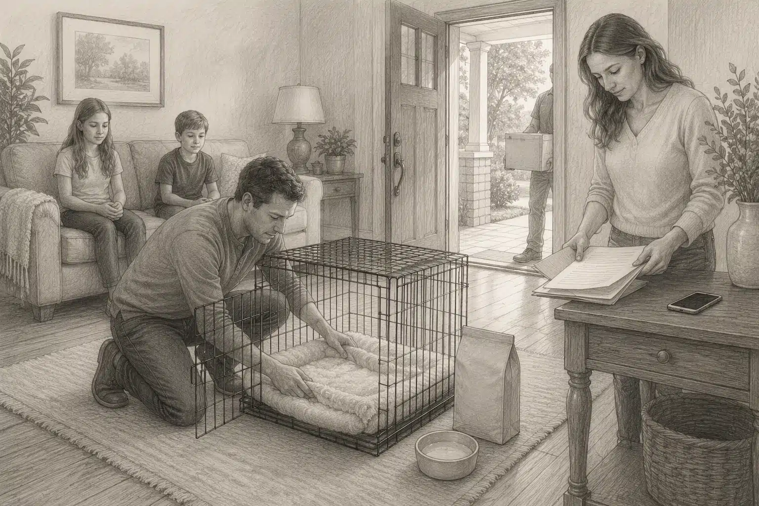 Georgia family prepping puppy’s quiet arrival space