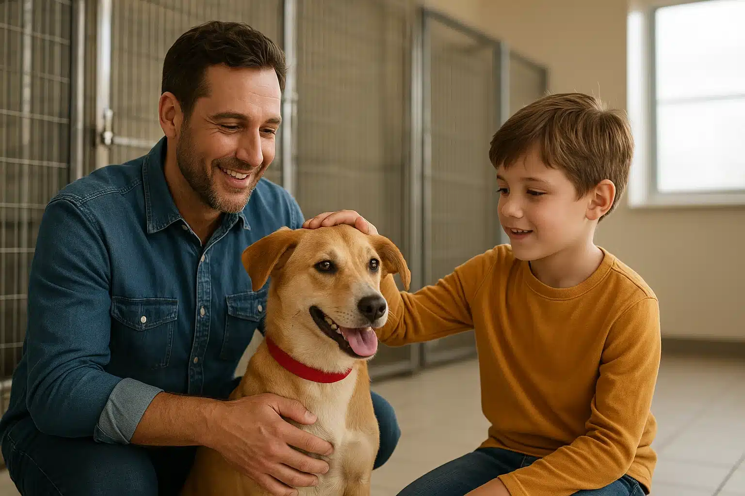 Family meets shelter puppy at Bentonville adoption event