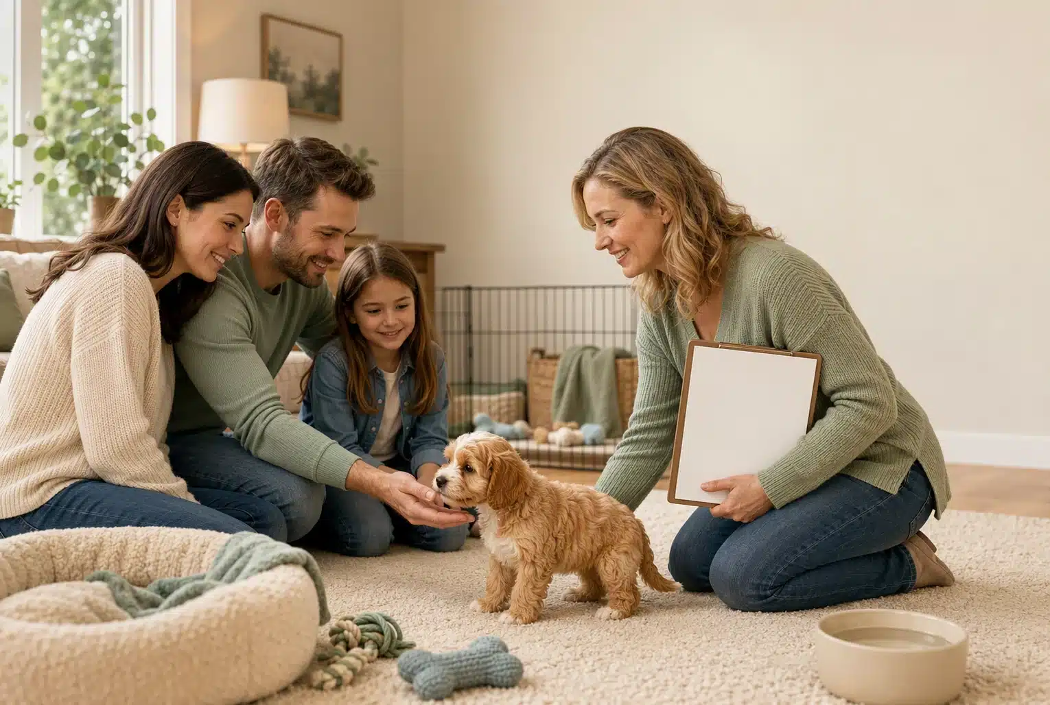 Family meets Cavapoo with ethical breeder