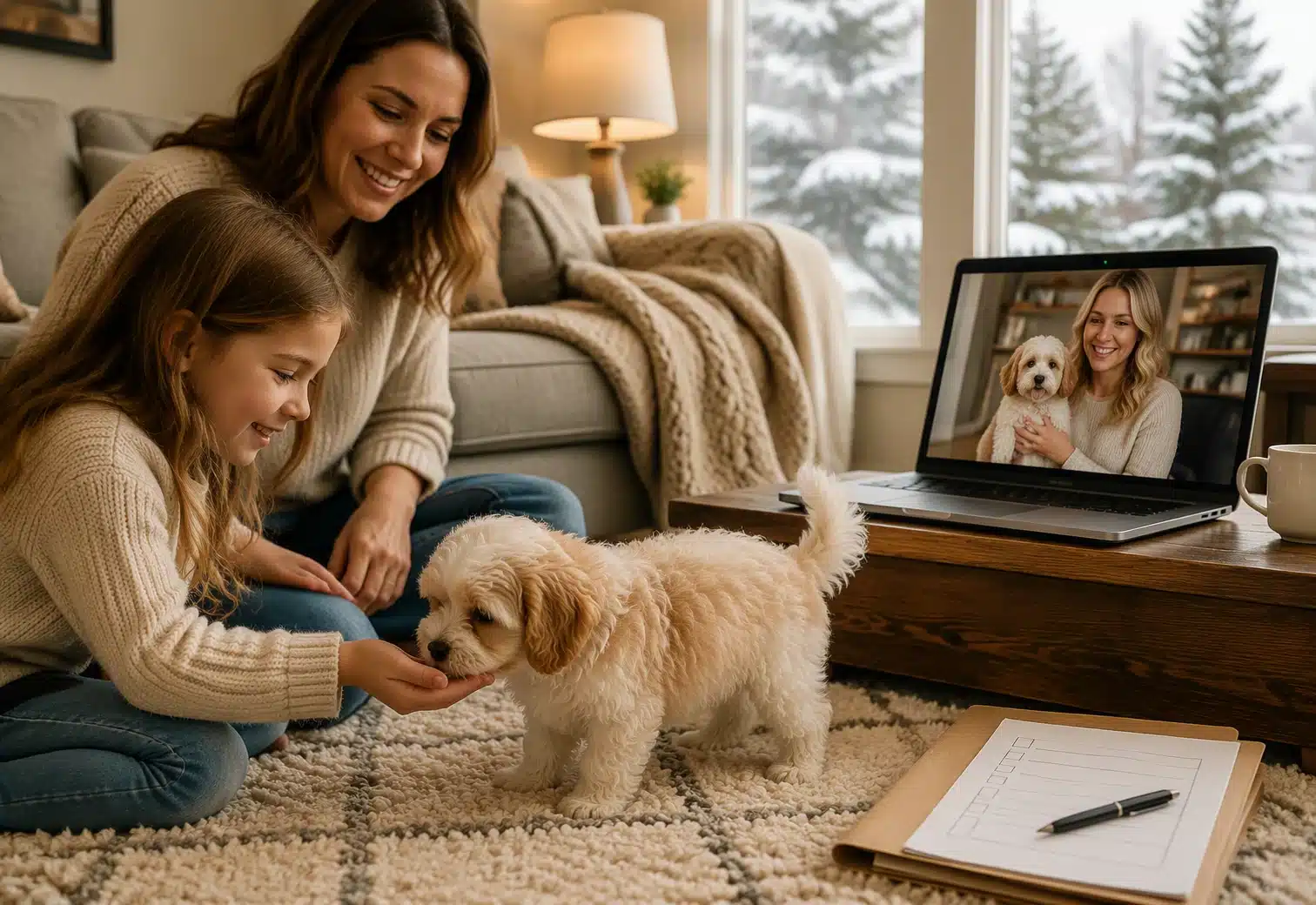 Wisconsin family bonds with health-tested Havapoo puppy