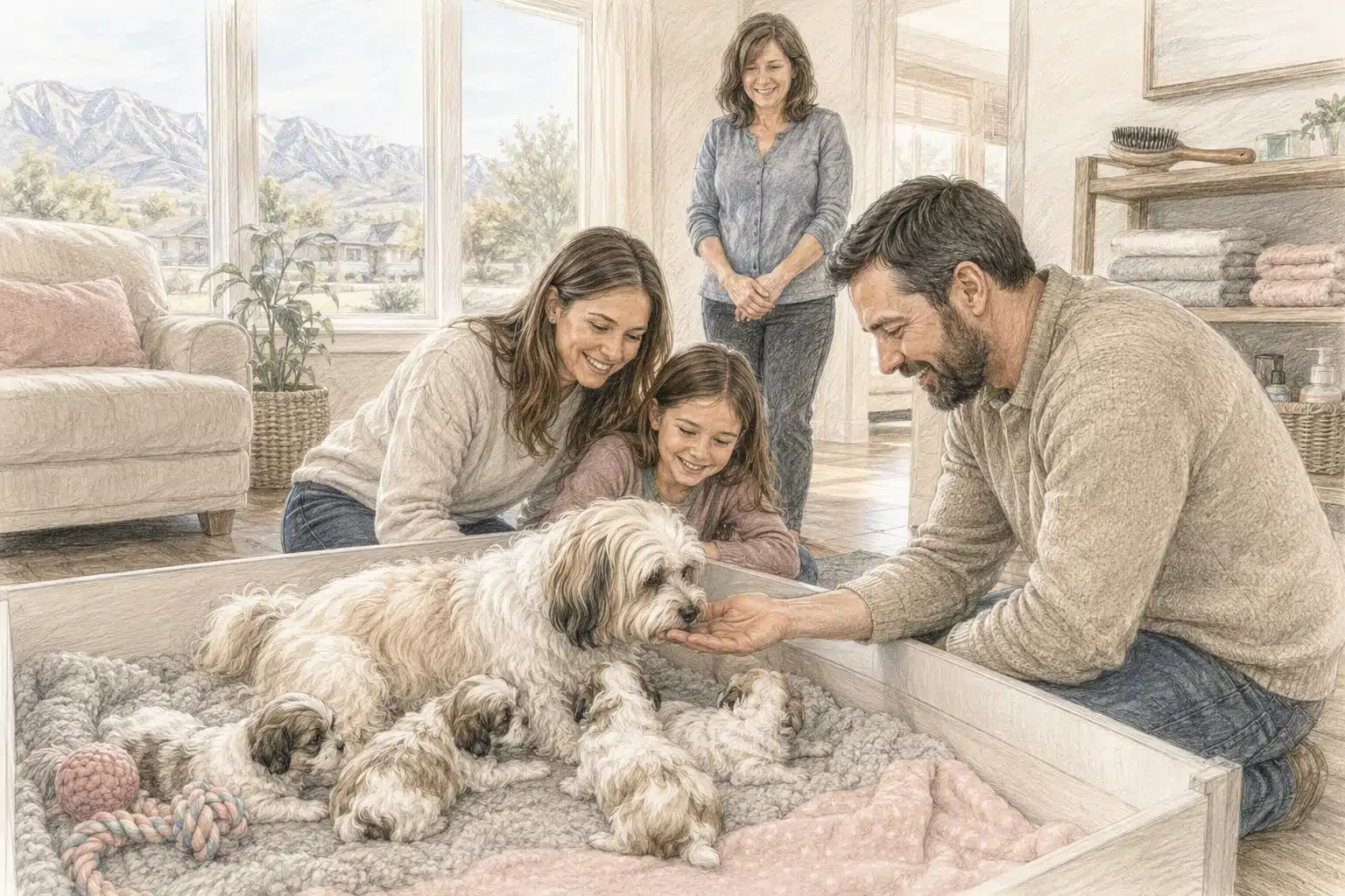 Home-raised Havanese puppies with devoted breeder