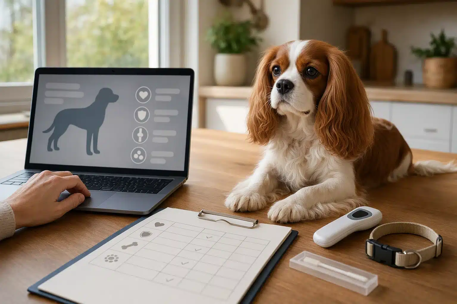 Verifying parent dog health records online