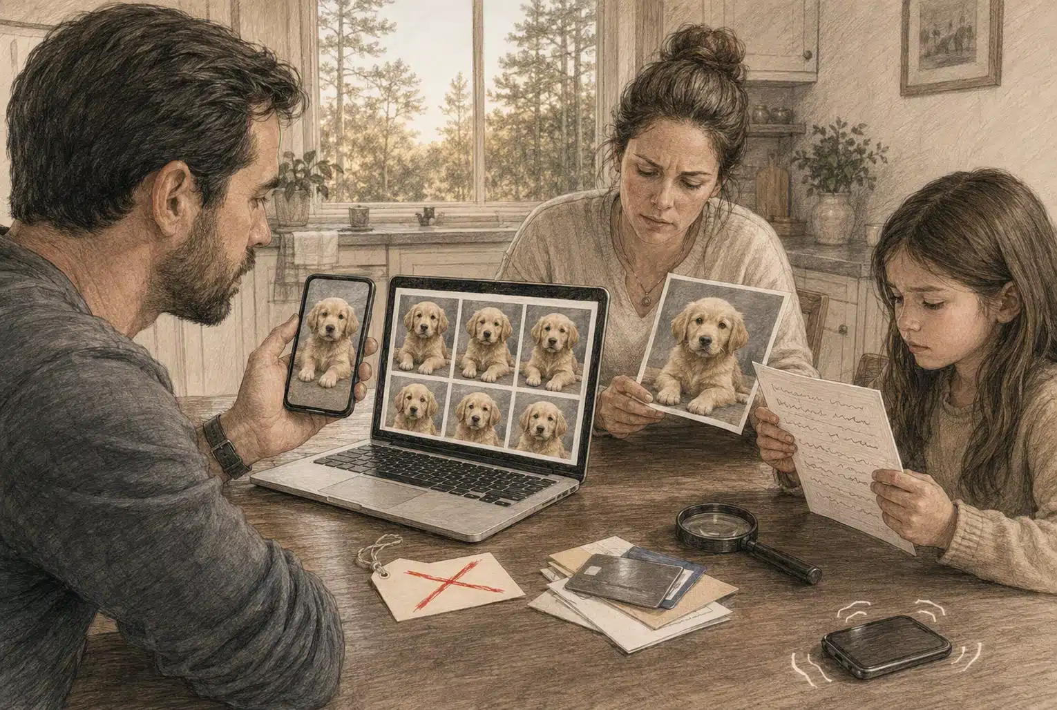Reverse image search reveals stolen puppy photos