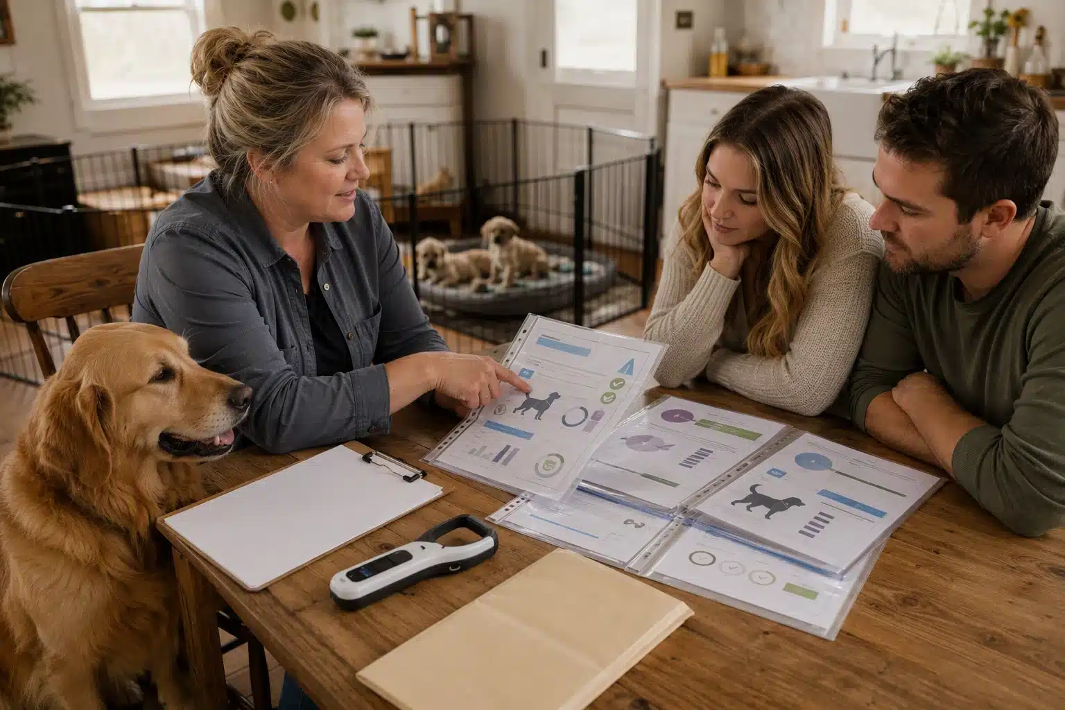 Breeder shares parent health records with buyers