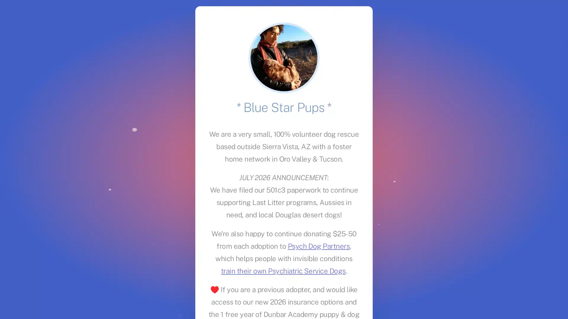 Blue Star Pups