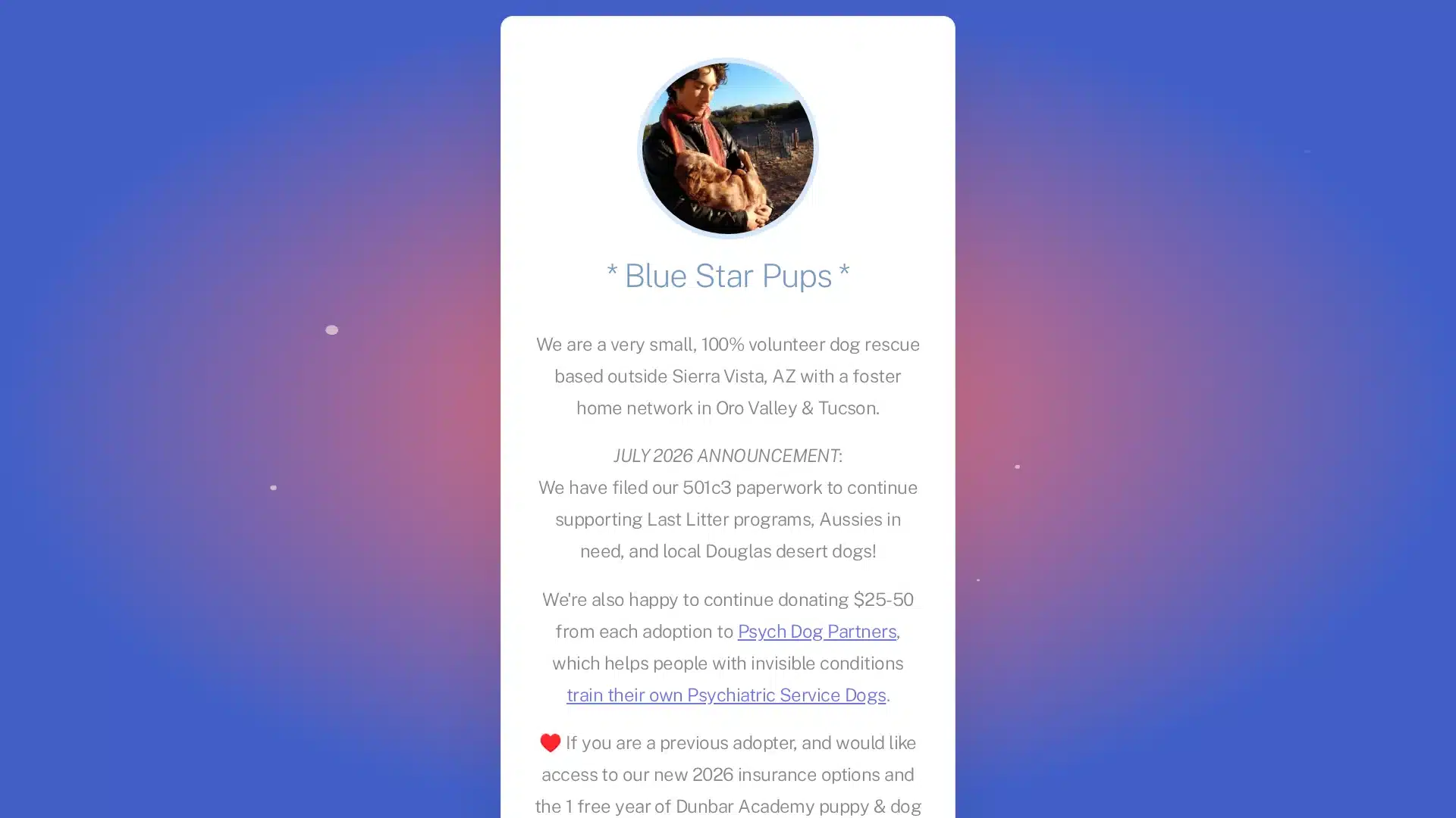 Blue Star Pups