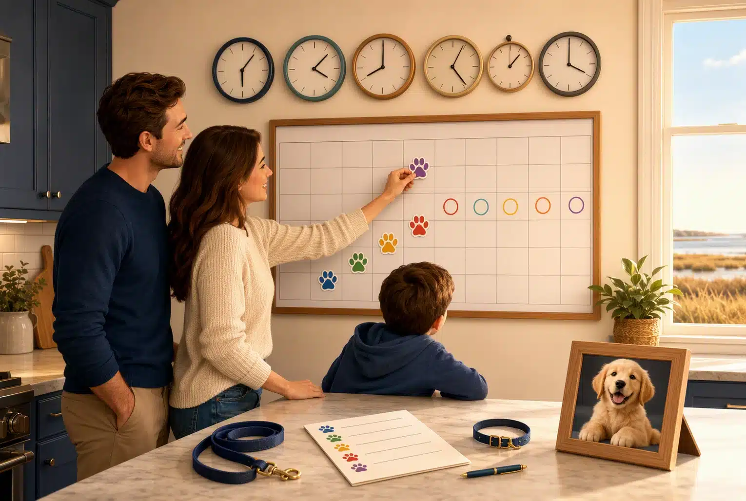 Delaware family tracking puppy timeline milestones
