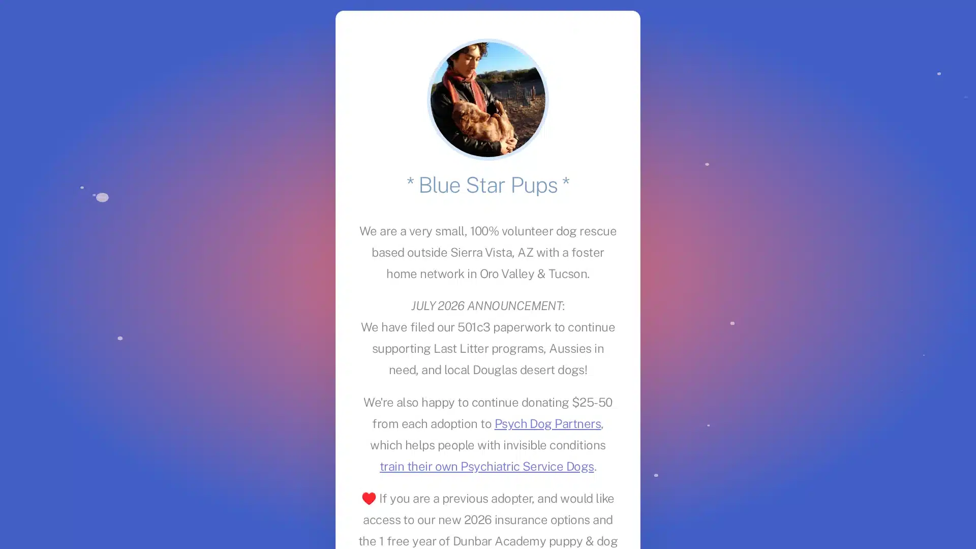 Blue Star Pups