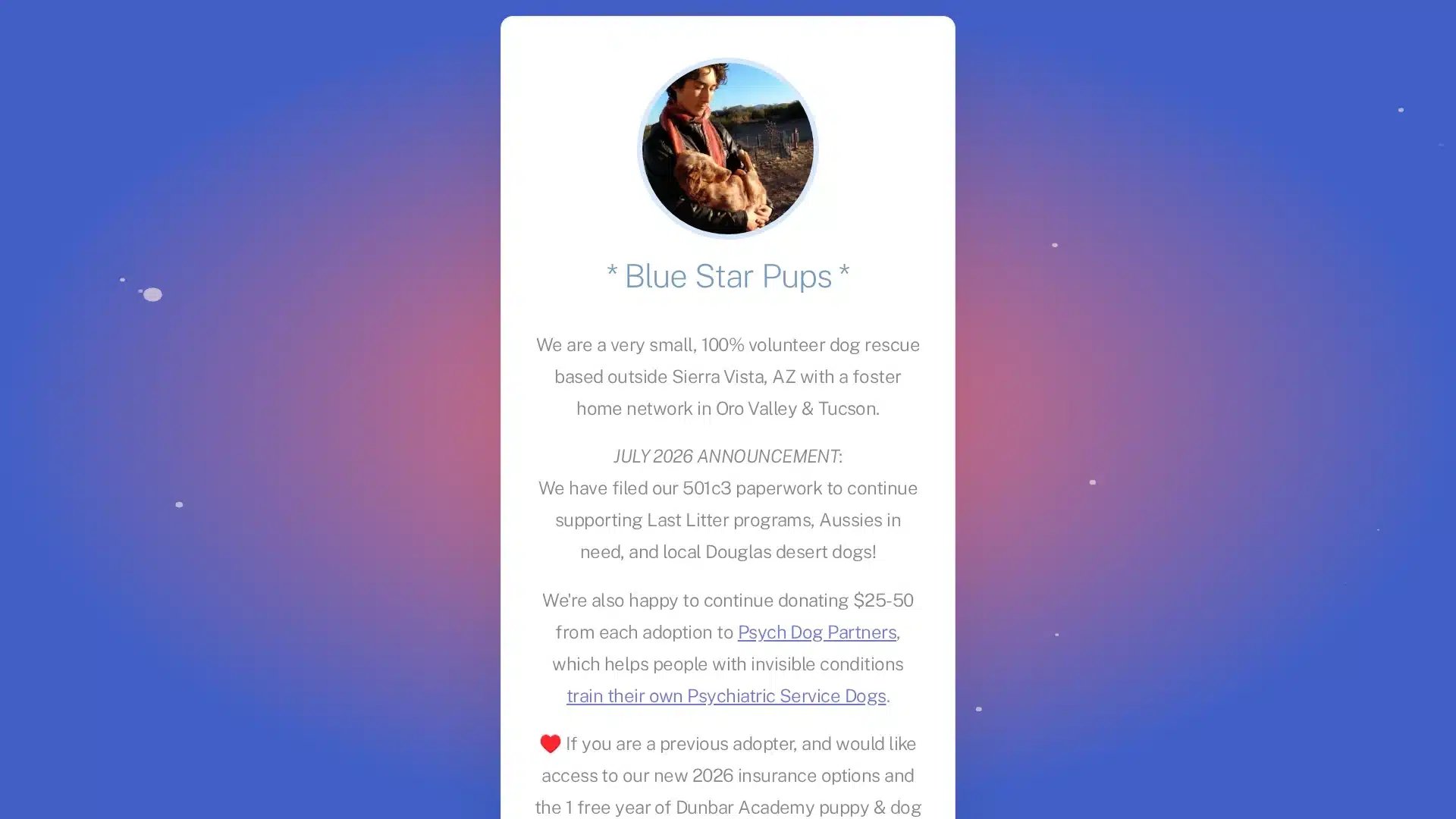 Blue Star Pups