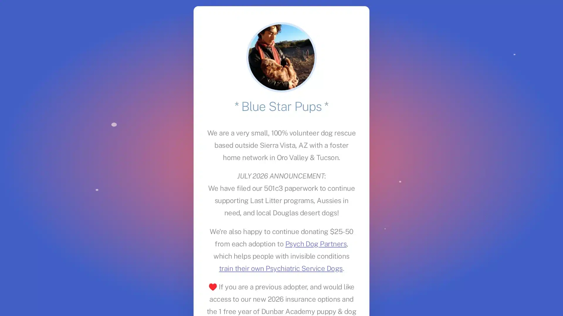 Blue Star Pups