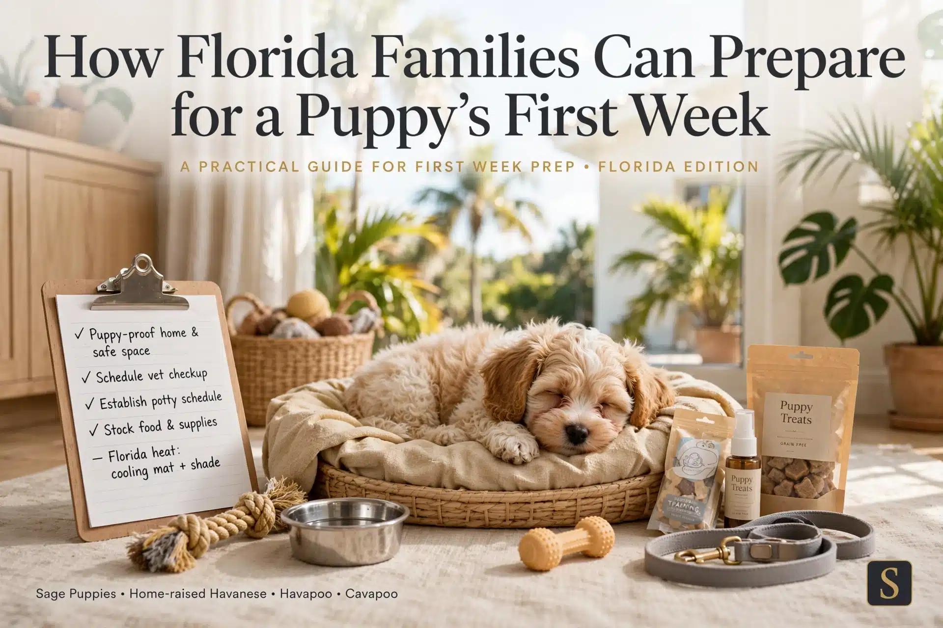 How Florida Families Can Prepare for a Puppy’s First Week