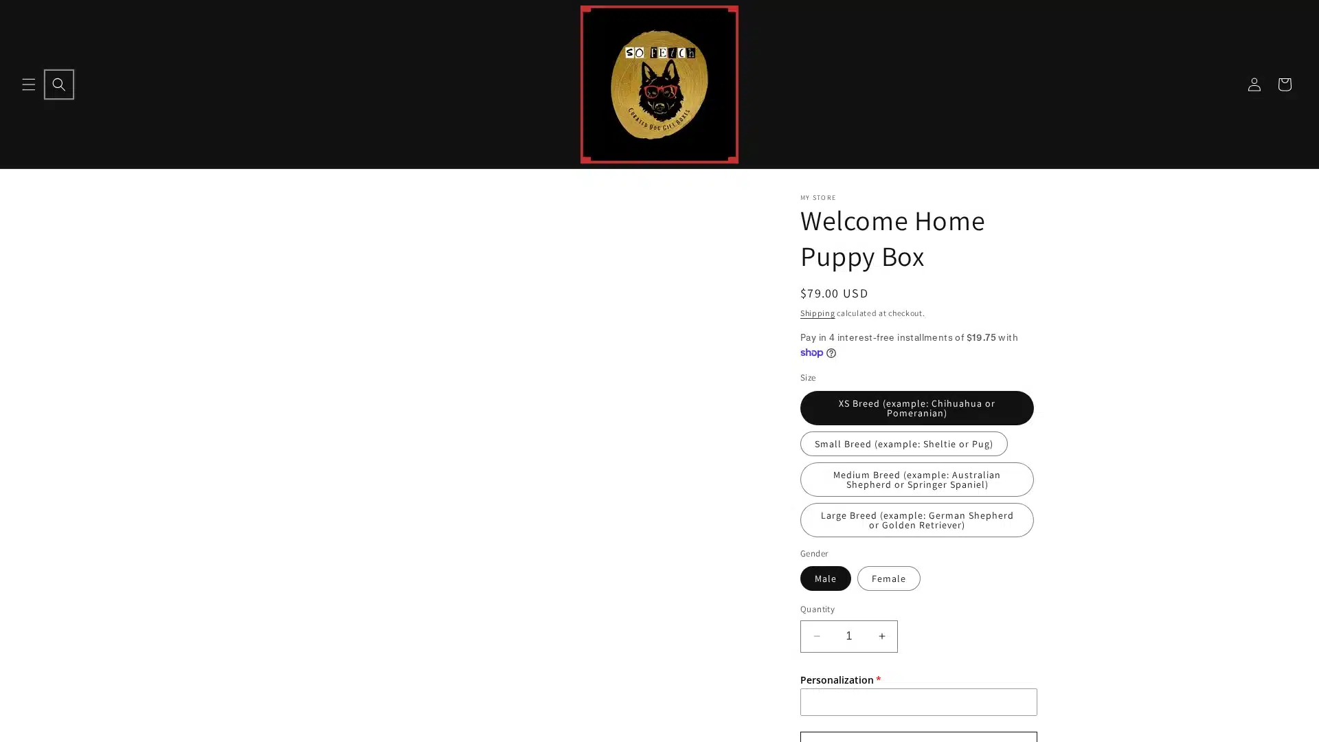 So Fetch Bham Welcome Home Puppy Box