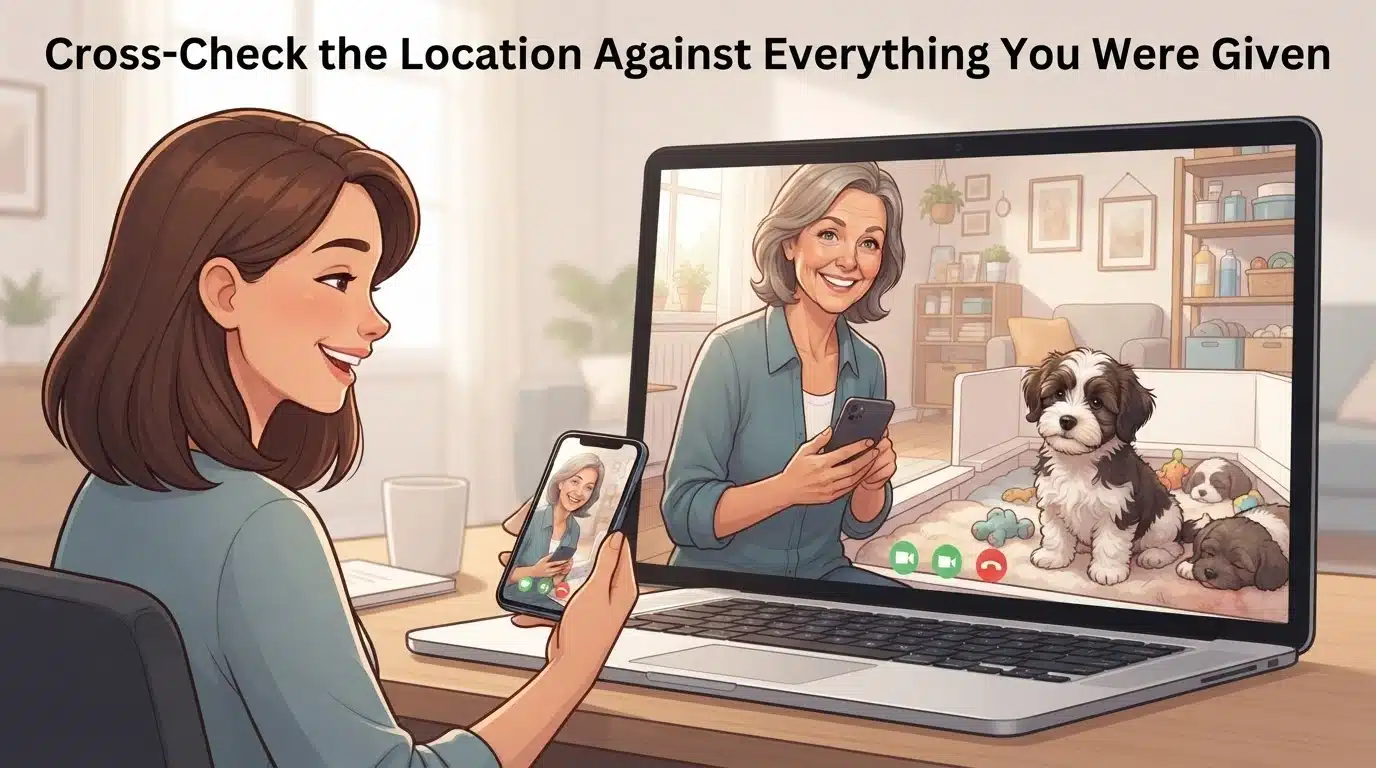 Video Call Verifying a Havanese Breeder Home