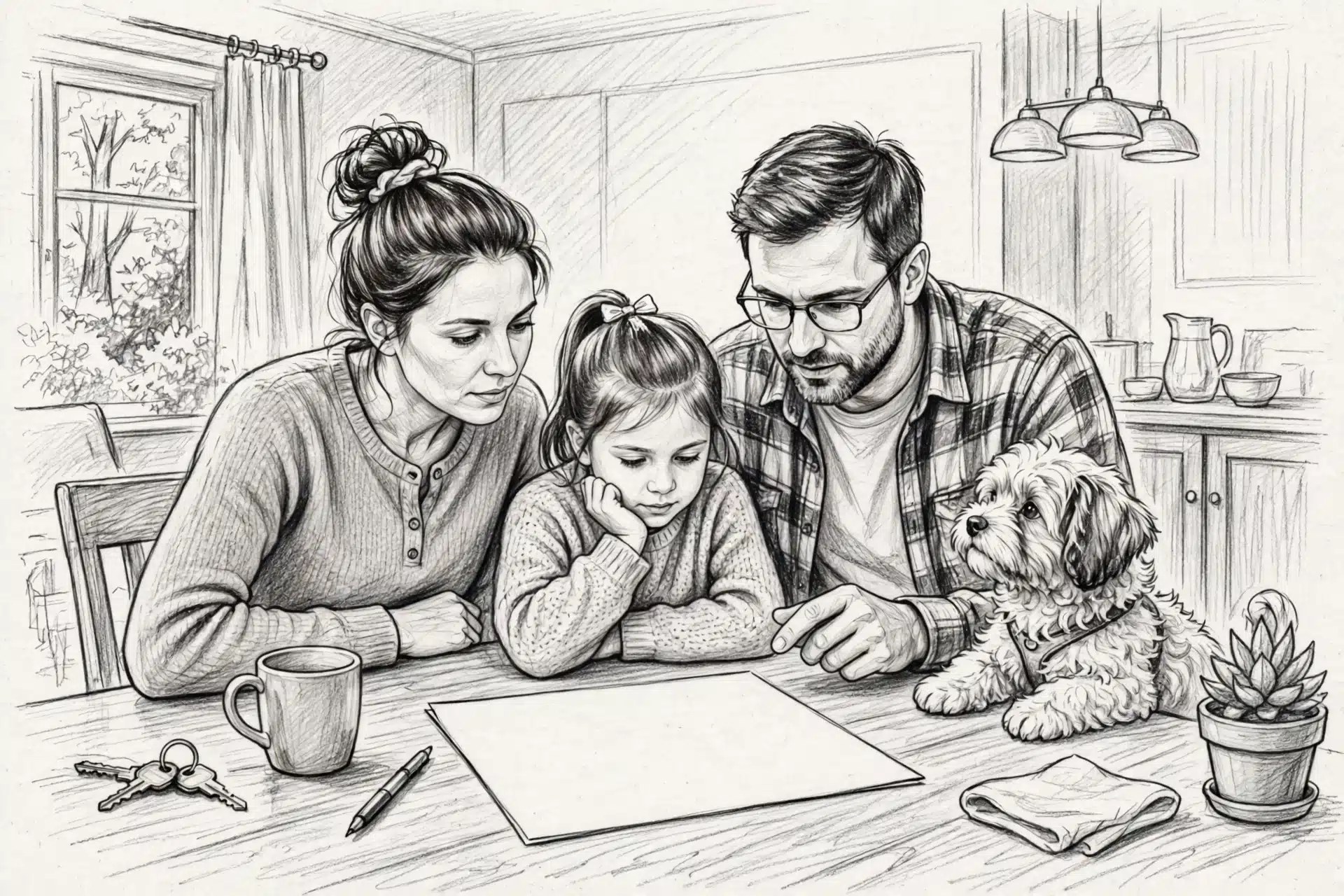 Family reviews puppy