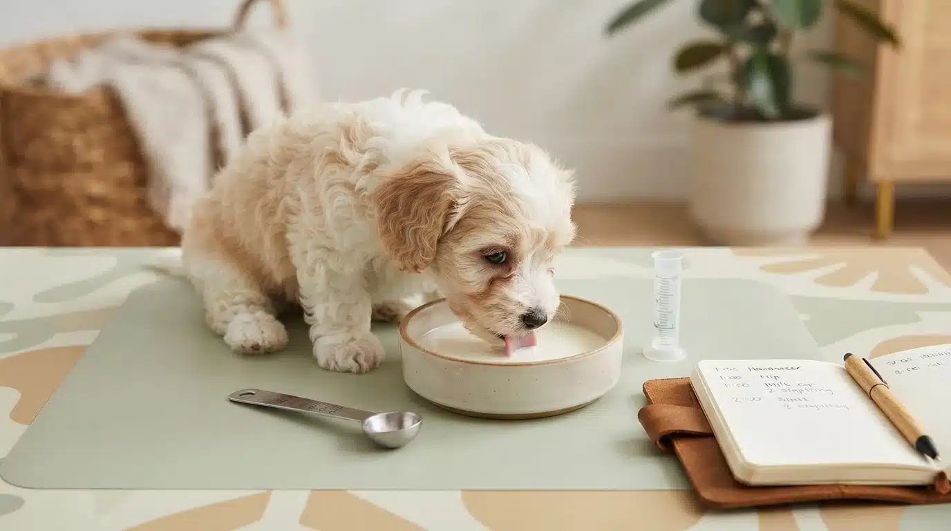 Small Breed Puppy Feeding Schedule for Week One