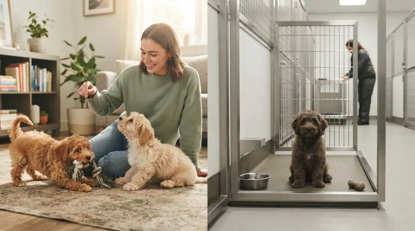 Family-Raised Havapoo Puppies vs Kennel-Raised