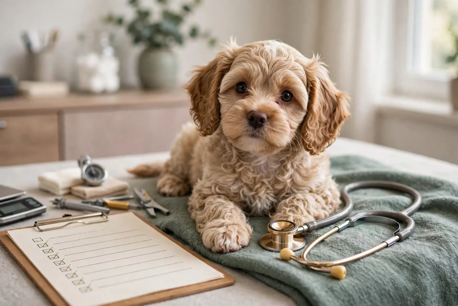 Cavapoo Puppy Health Checklist: What Vets Check at 8 Weeks